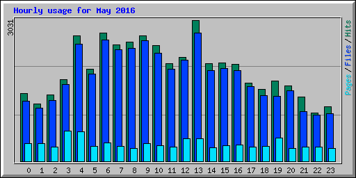 Hourly usage for May 2016
