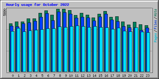 Hourly usage for October 2022