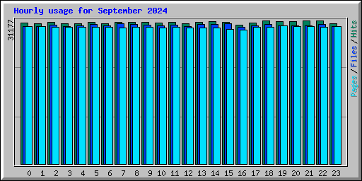 Hourly usage for September 2024